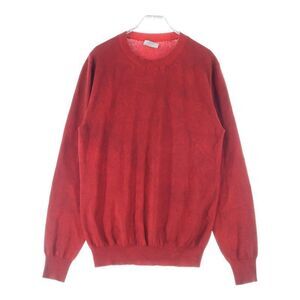 Dior Homme Distressed Crew Neck Knit Sweater Red 763m620kt880